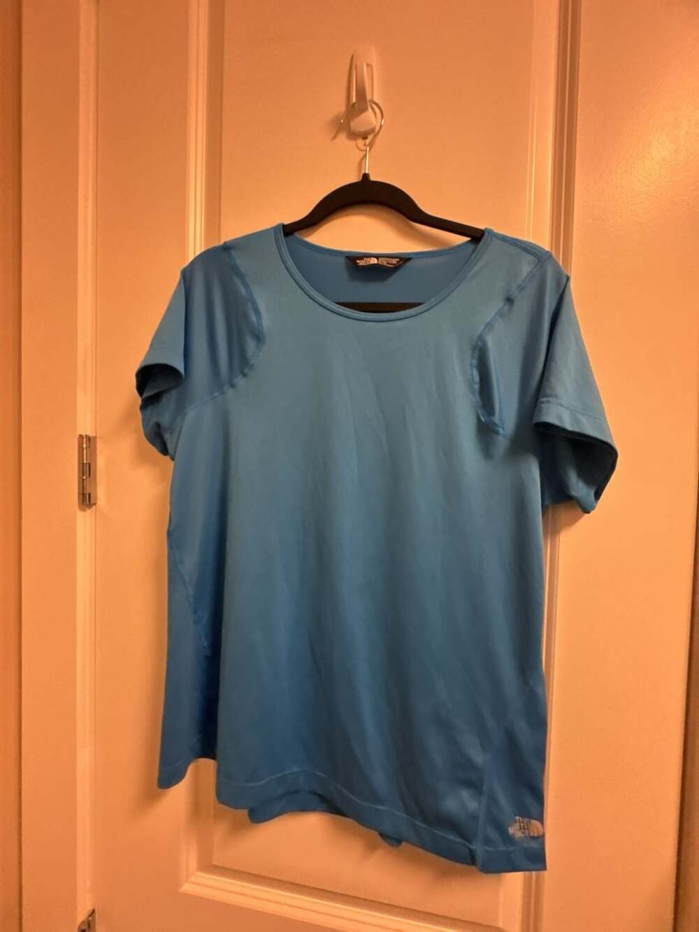 The North Face FlashDry Performance Womens T-Shirt Size XL Blue
